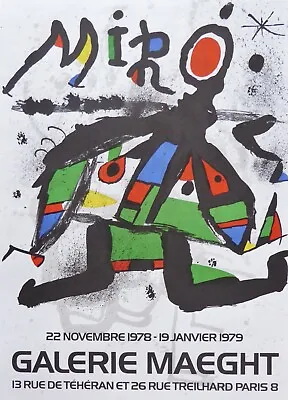 Joan Miro  Galerie Maeght  Gallery Exhibition 1979 Offset Litho Lim. Ed. Poster • $89.50