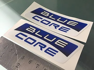 BLUE CORE Decals / Stickers Moto GP Team (100mm X 33mm) X2 • $6.22