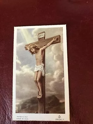 Vintage Catholic Holy Card - Crucifixion Of Jesus • $1.45