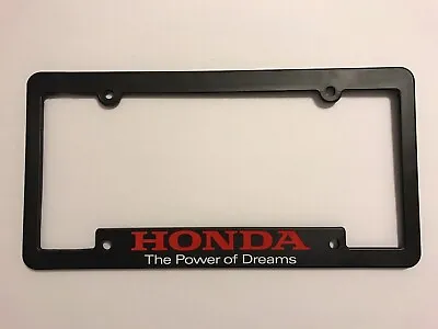 Genuine Honda  The Power Of Dreams  Brand New License Frame Plate • $9.95