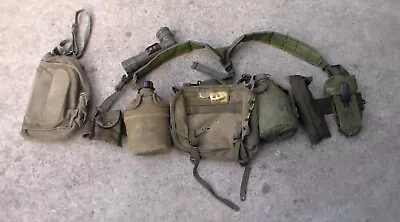 Old US M-1967 Vietnam War To 1990s Era Butt Pack Backpack Suspender Set (USED) • $130