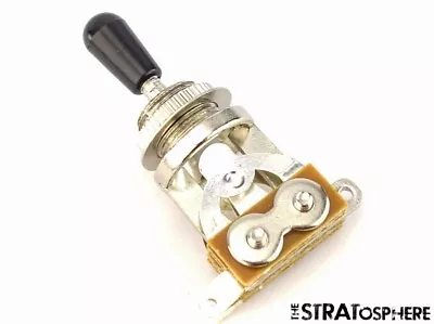 *NEW 3 Position Toggle Switch For Epiphone Les Paul Guitars Chrome Black Tip • $6.99