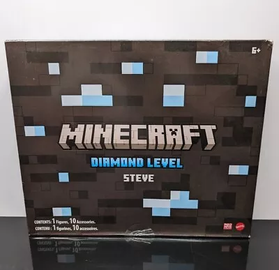 2022 SDCC Exclusive Minecraft Diamond Level Steve New In Box Set Action Figure • $39.95