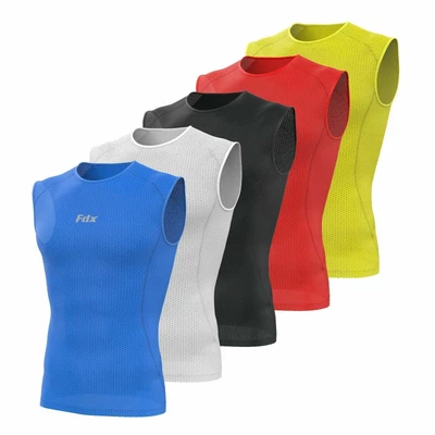 £9.99 • Buy FDX Mens Sleeveless Cool Mesh Base Layer Lightweight Running Fitness Cycling Top