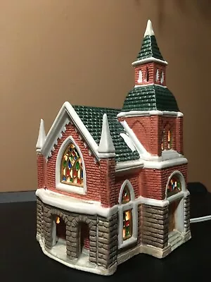 **Vintage SEASONAL SPECIALTIES CHURCH CATHEDRAL LIGHTED CHRISTMAS VILLAGE W/CORD • $36.49