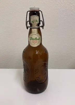 $1.99 • Buy VTG Grolsch Amber Brown Lager Glass Beer Bottle Porcelain Swing Top