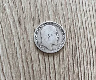 1909 King Edward VII .925 Silver Sixpence • £25