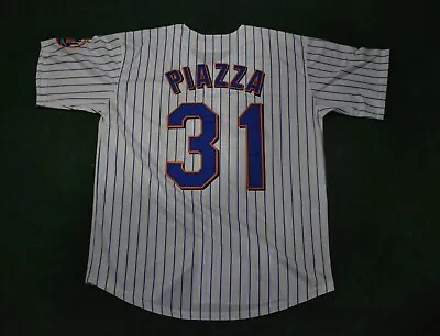 New! Mike Piazza NewYork Mets White Lightweight Baseball Jersey Adult Large • $45