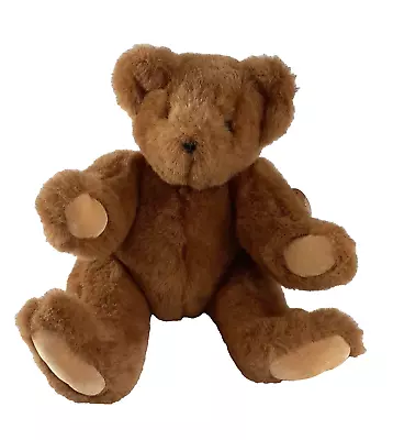 Vintage Vermont Teddy Bear 15 Inch Brown Jointed Teddy Bear Plush 1994 With Tags • $21.25