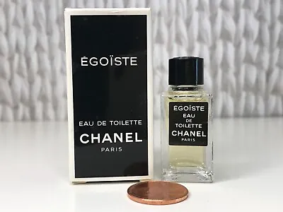 VTG CHANEL EGOISTE Men’s “MINI” Sample Perfume Eau De Toilette 0.13 Oz/ 4 Ml NEW • $26.99