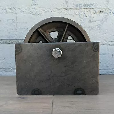 $34 • Buy 6  V Groove 7/8  Iron Steel Caster Metal Gate Wheel With Optional Box