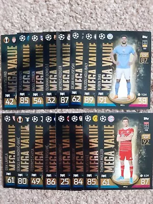 Match Attax Extra 22/23 2022/23 FULL SET Mega Value Cards No MV1-MV16 • £2.25