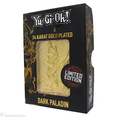 Yu-Gi-Oh! Limited Edition 24K Gold Plated Collectable Metal Card - Dark Paladin • £4.29