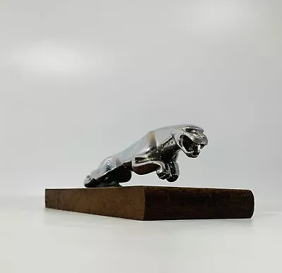 Beautifully Presented 1950’s Chromed Leaping Jaguar Car Bonnet Mascot • £100