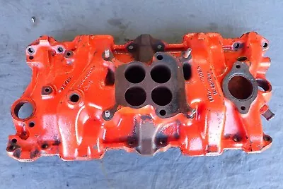 $125 • Buy GM 4 Barrel Intake Manifold 3844457 64 SBC Corvette Impala Chevelle Nova K 27 3
