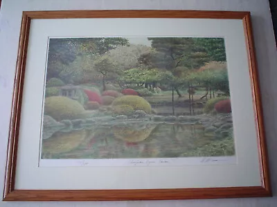 $890 • Buy HAROLD ALTMAN Original Lithograph  Shinjuku Gyoen Garden  Signed/Numbered - COA