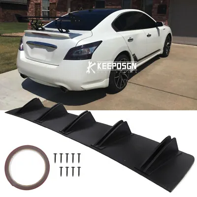 Rear Diffuser Shark Fins Bumper Spoiler Splitter Lip Body Kit For Nissan Maxima • $39.09