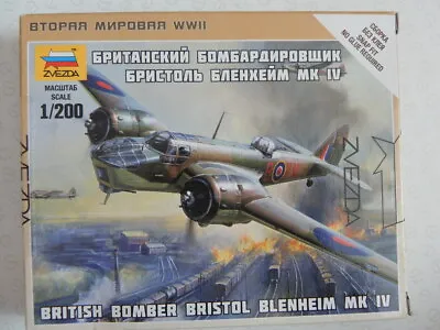 £8.50 • Buy Zvezda British Bomber Bristol Blenheim Mk IV Airplane Scale 1/200 Unused. 