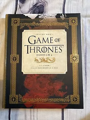 Inside HBO's Game Of Thrones II: Seasons 3 & 4 By C.A. Taylor (Hardcover 2014) • £4.99