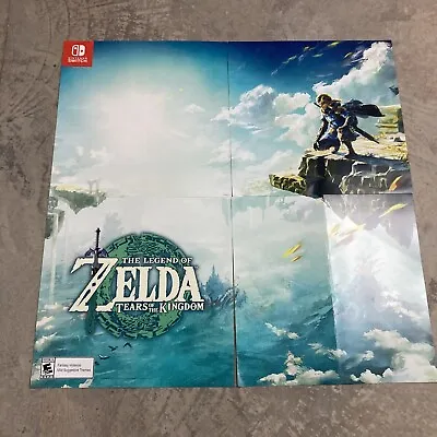$209.99 • Buy Legend Of Zelda: Tears Of The Kingdom Gamestop Store Display Poster 4pc Set