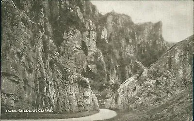 Cheddar Cliffs Photochrom Sepiatone 45786 Pre 1918 • £3.70
