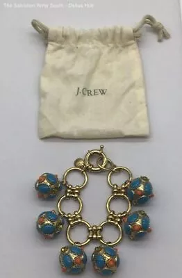 J Crew Chunky Ball Charm Statement Bracelet • $9.99