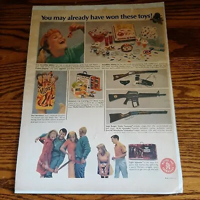 Mattel Inc. 1967 Toy Memorabilia/Ad Incredible Edibles The Monkees Etc. • $8.49