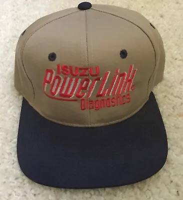 Isuzu Powerlink Diagnostics Adjustable Snapback Hat Beige Khaki • $25