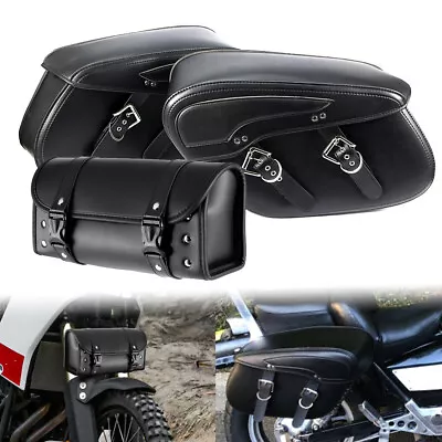 Motorcycle Saddle Bag  Tool Bag For Yamaha V Star 1300 1100 950 XVS Custom • $145.99