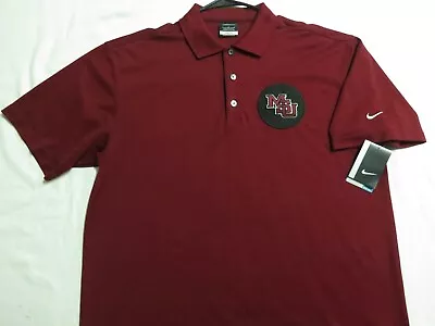 New Sz L-XL Dark Red Nike Dri-Fit Mens Polyester #04T Golf Polo Shirt • $29.99
