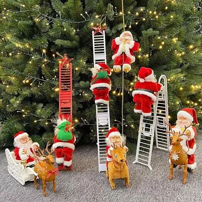 Santa Claus Chimney Climbing Electric Santa Toy Claus Musical Toys  Christmas • £11.67