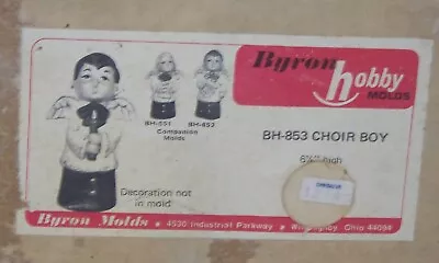 Byron Hobby Molds BH 853 Choir Boy With Candle Ceramic Slip Casting In Box • $5