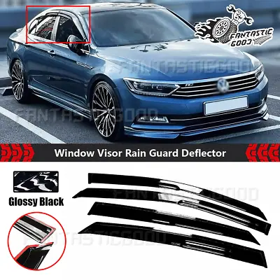 For VW Passat Sedan 2012-18 JMD Mugen Style Window Visors Rain Guards Deflectors • $27.99