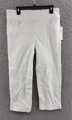 Gloria Vanderbilt Amanda Pull-on Capri Jeans Women's 6 Vintage White Slimming • $18.97