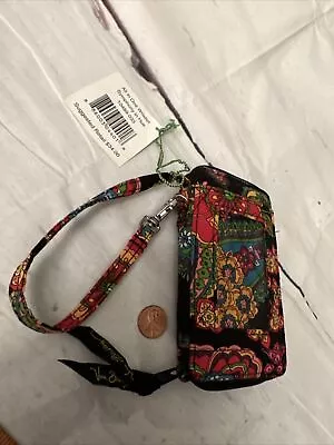 NWT Vera Bradley Zip Around Quilted Wallet Symphony In Hue Wristlet • $29.99