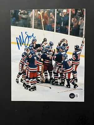 Mike Eruzione Autographed Signed 1980 Miracle On Ice 8x10 Photo Beckett BAS Coa • $50