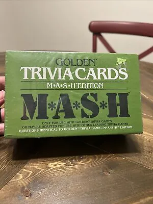 VTG 1984 M*A*S*H Golden Trivia Card Game Original 1984 MASH Edition Sealed • $30