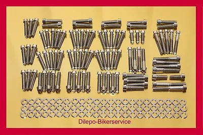 Harley Davidson V-Rod Stainless Steel Conicle Bolt Kit Motor Engine Cover 178pcs • $155.50