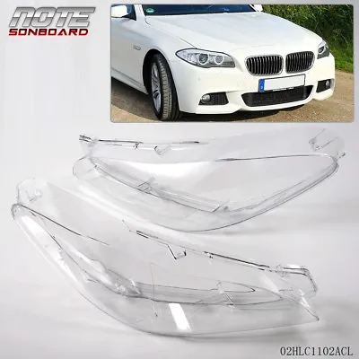 $48.30 • Buy Fit For Bmw F10 F18 520 523 525 535 530 10-14 Headlight Clear Cover Lens 11 12