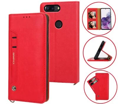 $10.95 • Buy Oneplus 5T Leather Wallet Case Front Pocket 6 Cards