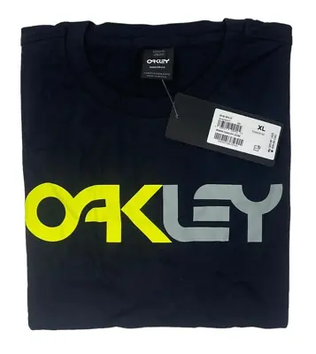 Oakley Men's B1B Split Shirt Black Short Sleeve XL Regular Fit Cotton New B1 • $19.99