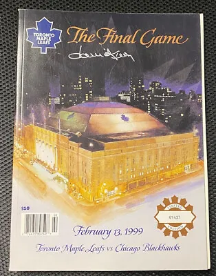 Dave Keon Autographed Maple Leaf Gardens Final Game Program - 1999 • $34.99