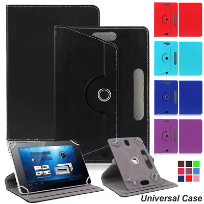 For 10 -10.1  Android Tablet PC 360° Folio Universal Case Stand PU Leather Cover • $10.97