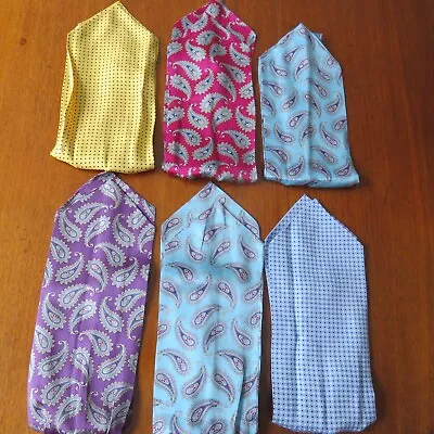 Silk Cravats For Men X 6 (1lot) • £5