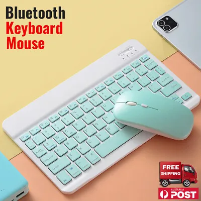 Wireless Bluetooth Keyboard Mouse For IPad Tablet Laptop Smart Phone Replacement • $25.99