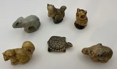 Job Lot Bundle Of Wade Whimsies Tortoise Elephant Owl Squirrel Flintstones Dino. • £12