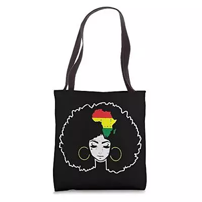 Black Woman Girl Afrocentric Melanin African American Gifts Tote Bag • $27.19