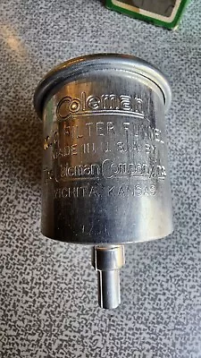 Vintage Coleman No. 0 Fuel Felt Filter Funnel Aluminum Lantern Stove Camping-nib • $3.99