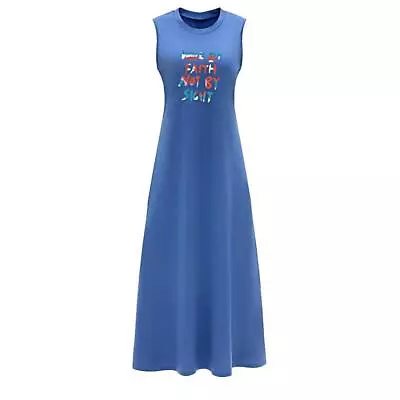 Women's Long Summer Dress Clothes Soft A Line Dress For • $31.09