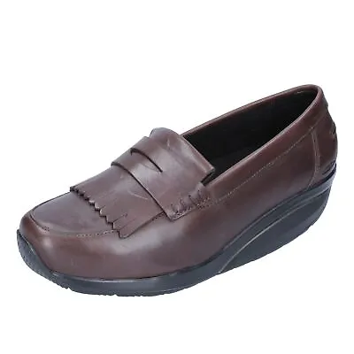 Women's Shoes MBT 36 Eu Loafers Brown Leather DT100-36 • $101.62